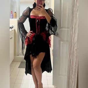 Costume Halloween Midnight Mistress Small 4-6